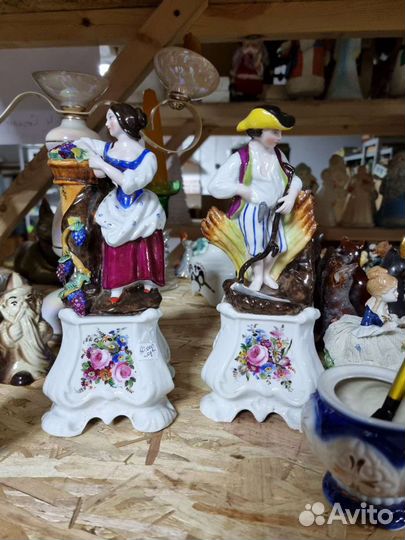 Статуэтка фарфоровая парная. Старая Европа