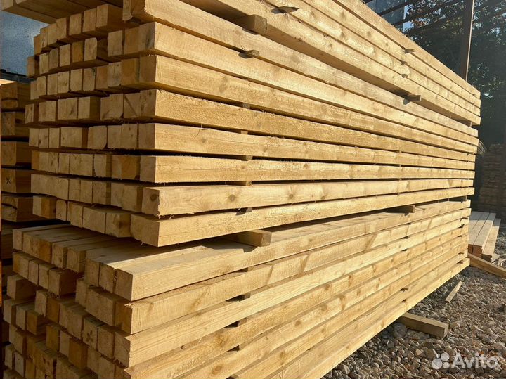 Брус обрезной 100х150х6000мм 1 сорт ГОСТ