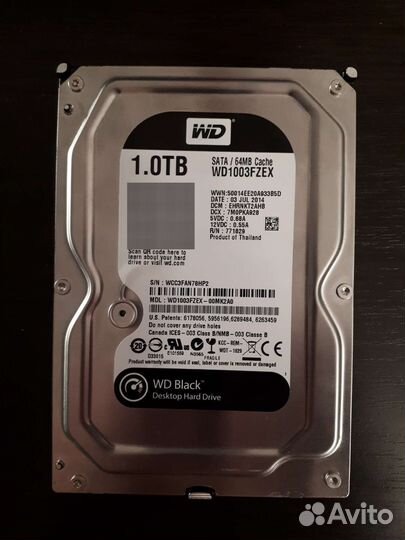 Жесткий диск WD Black 1Tb
