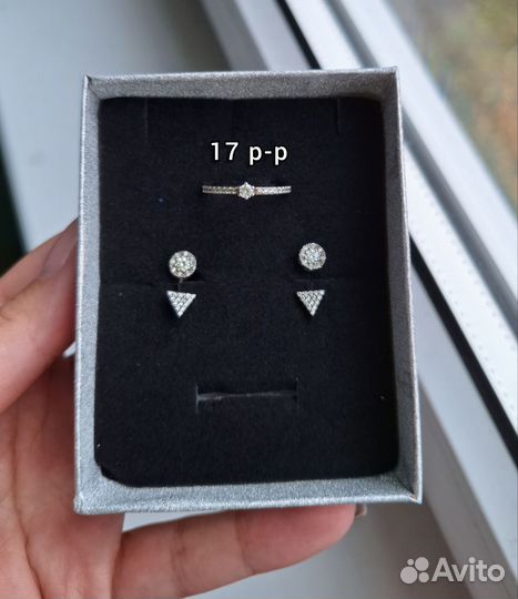 Серебряные украшения 925 пробы с фианитами