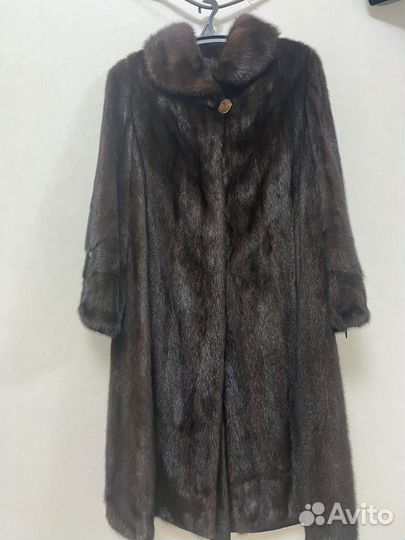 Цельная норковая шуба