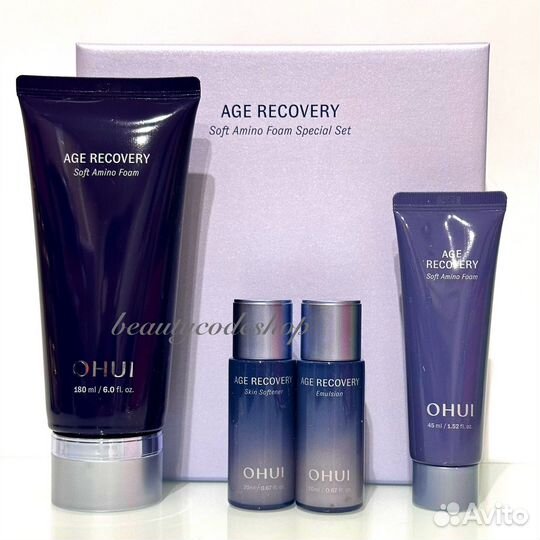 O HUI Age Recovery Soft Amino. Пенка увлажняющая