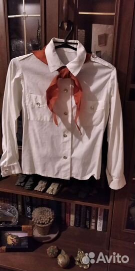 Рубашка пионерская с пионерским галстуком