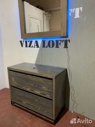 Тумба под раковину лофт