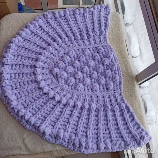 Плед ручной работы из Alize Puffy