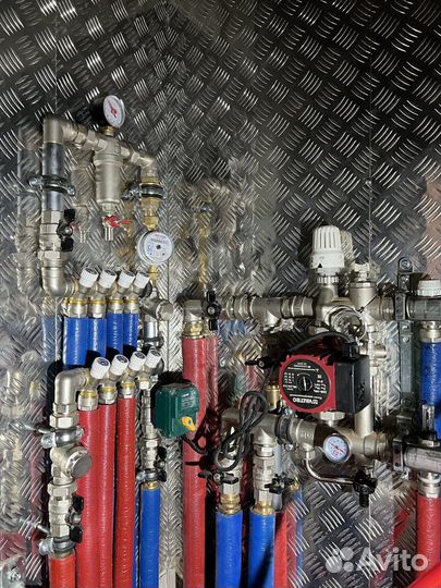 Монтаж систем отопления и водоснабжения