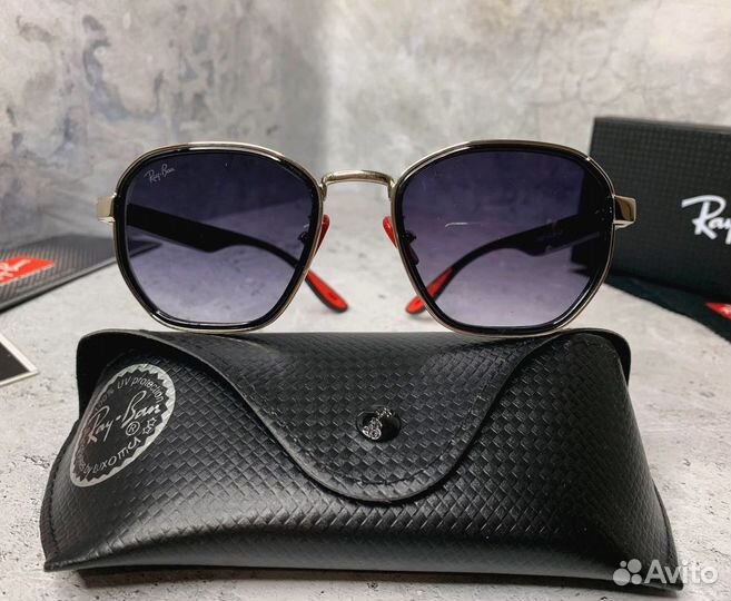 Очки Ray Ban ferrari чepныe
