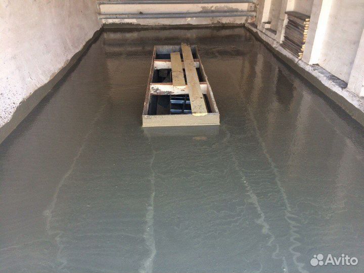 Бетонный пол в гараже
