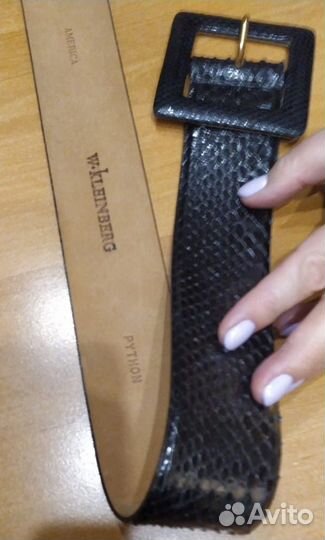 Ремень W.Kleinberf Python из кожи питона