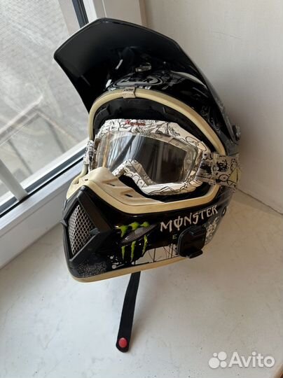 Шлем Lazer Monster Energy с очками