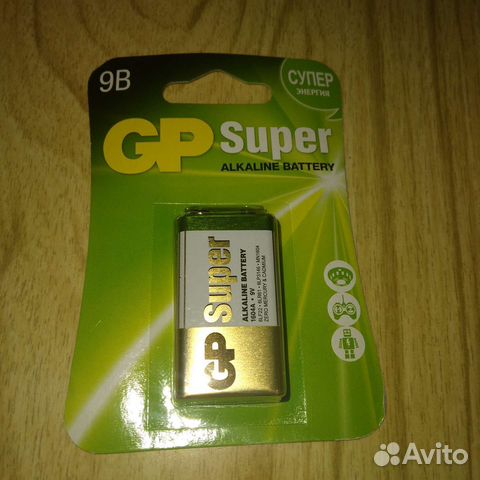 Батарейка 9v крона