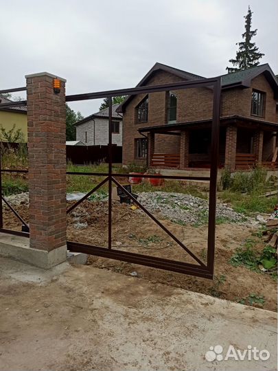 Откатные ворота с установкой