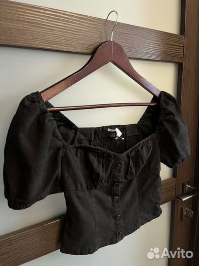 Черный Льняной топ 40 &other stories