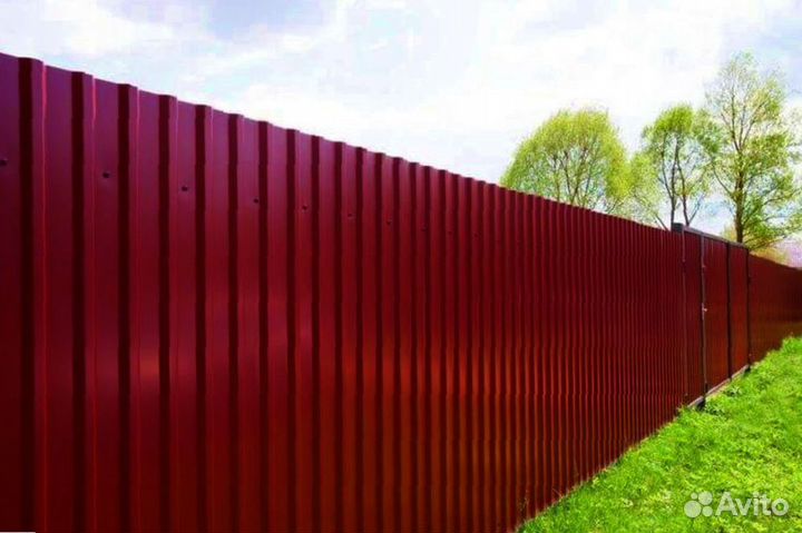 Забор из профнастила