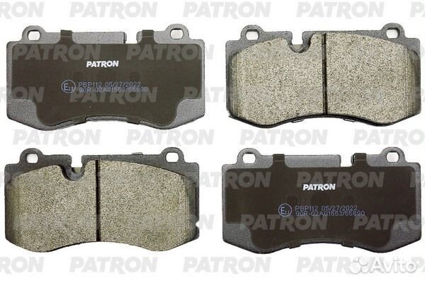 Patron PBP112 Колодки тормозные дисковые перед. MB