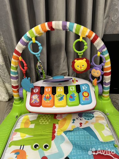 Детский игровой коврик,пианино fisher price