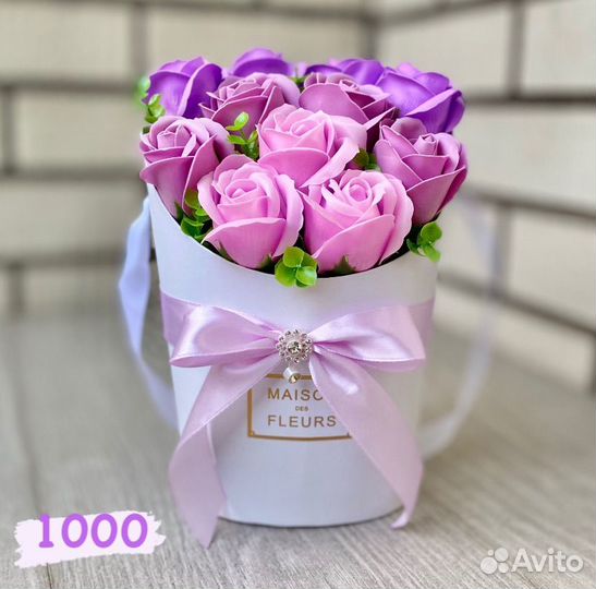 Розы из мыла