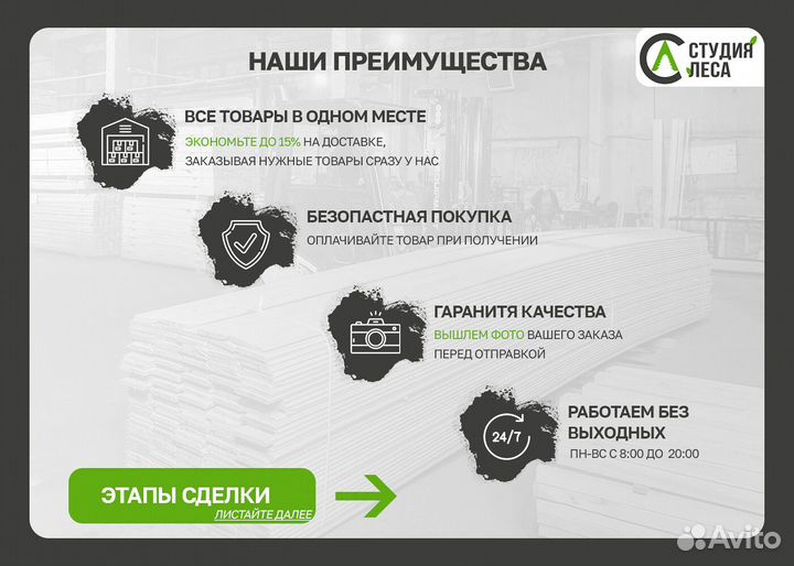 Брус, все размеры