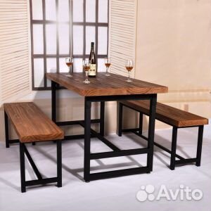 Стол в стиле лофт