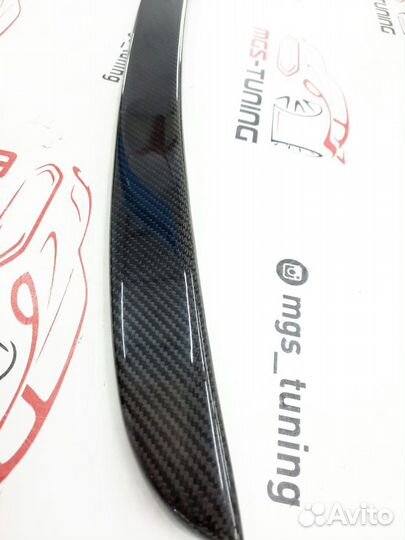 Спойлер на багажник Mercedes E-class w212 карбон