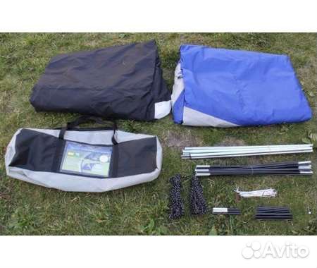 Палатка 4-х местная с шатром 2 В 1