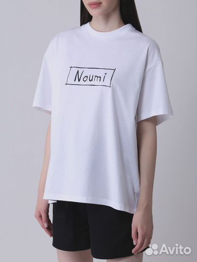 Футболка хлопковая с принтом naumi