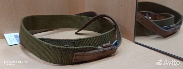 Ремень оружейный ппш брезент кожа