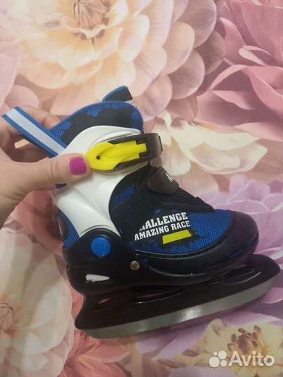 Коньки детские раздвижные 26-29