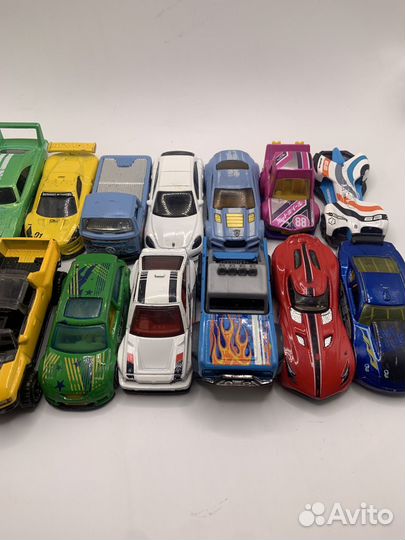 Hot wheels машинки пакетом 14шт