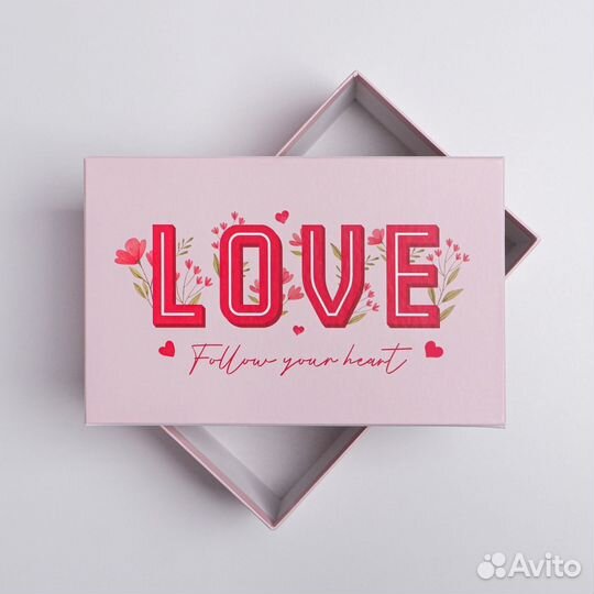 Коробка «Love», 20 х 12.5 х 7.5 см