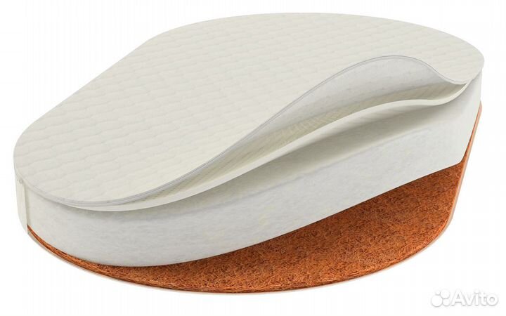 Матрас в кроватку овальный