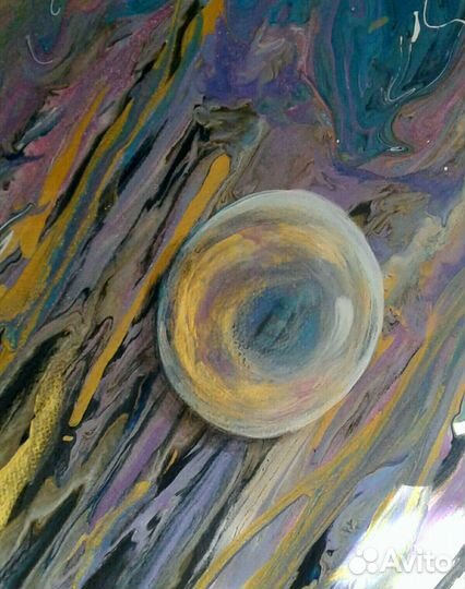 Интерьерная картина абстракция большая