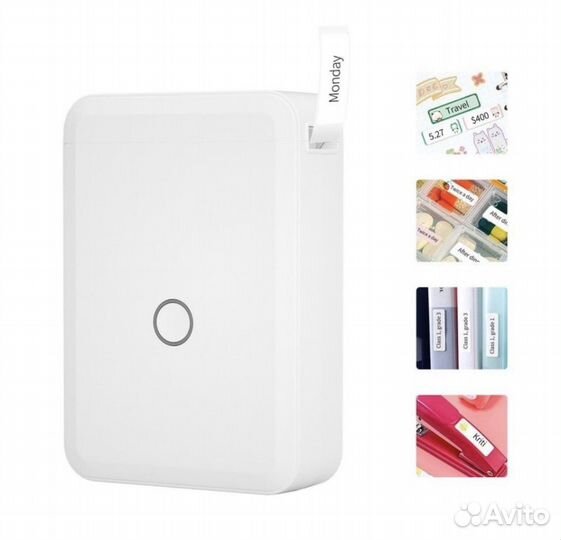 Портативный беспроводной принтер D110 для чеков