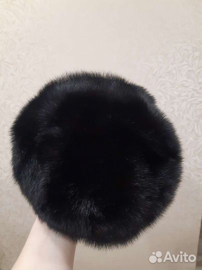 Женский норковый берет/шапка