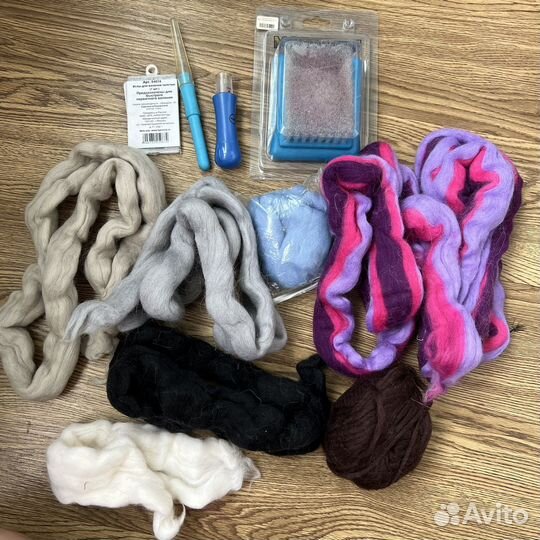 Набор для валяния шерсти, войлок