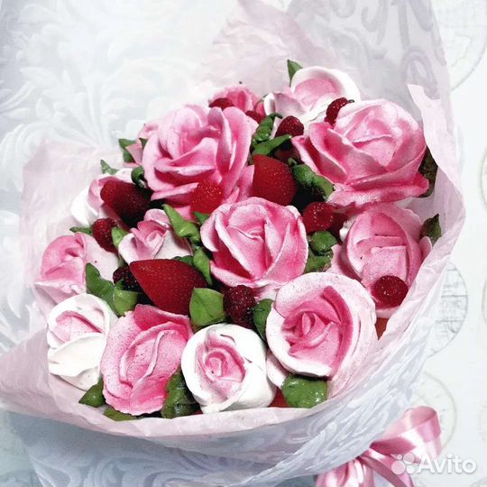 Съедобный букет из зефира на День рождения