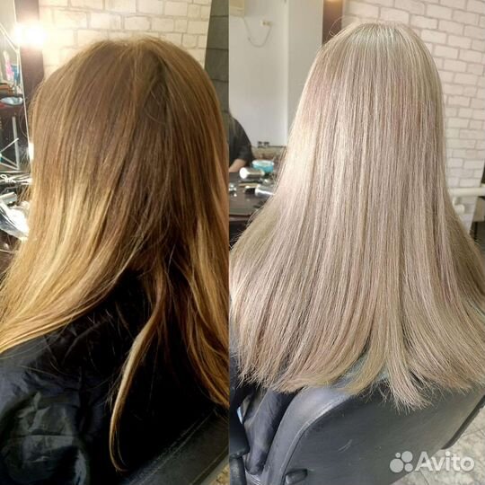 Окрашивание волос блонд