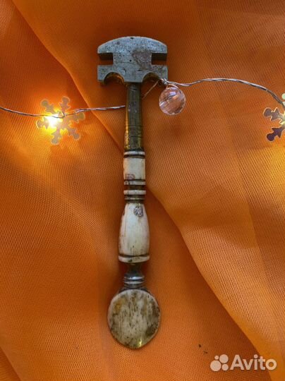 Старинный стеклорез ручка кость 19 век