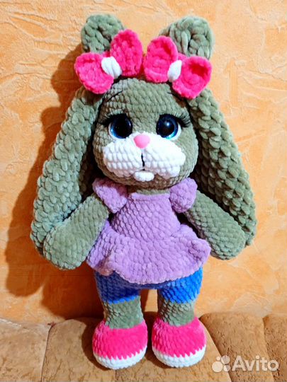 Зайка-Карамелька Ручной работы