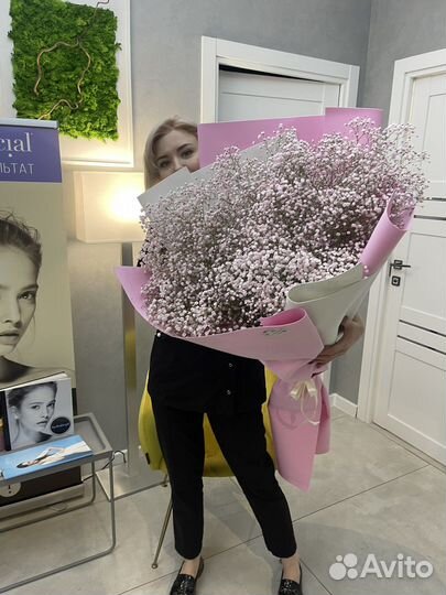 Букет из гипсофилы доставка