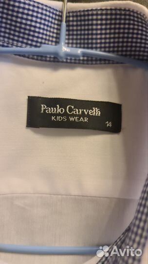 Рубашка белая Paulo Carvelli на 146 см