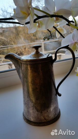 Старинный чайник-кофейник молочник 19 век Norblin