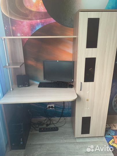 Компьютерный стол со шкафом бу