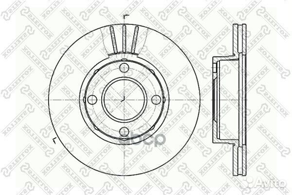 60204738VSX диск тормозной передний Audi 80 1