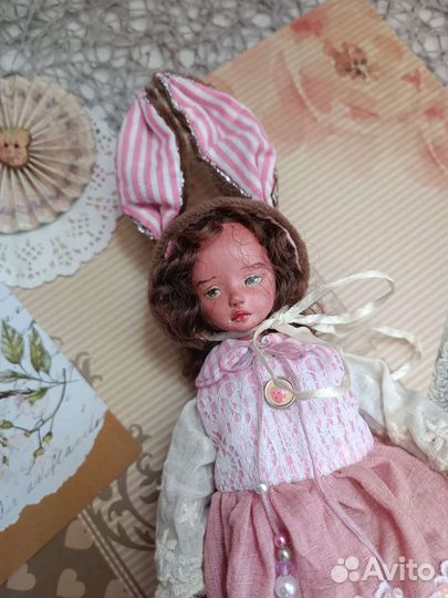 Кукла ручной работы из полимерной глины