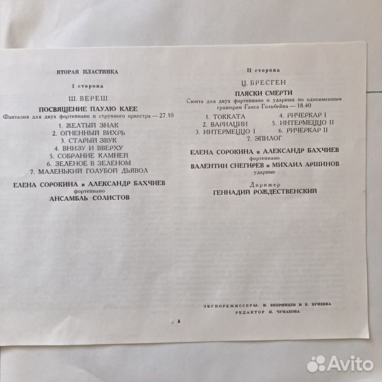 Музыка и живопись. Набор виниловых пластинок (2шт)