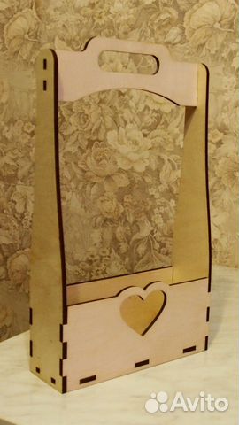 Деревянная заготовка корзинка для цветов