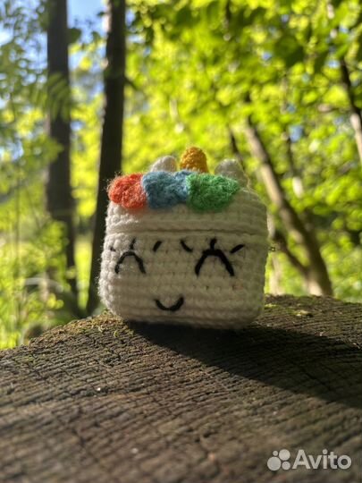 Вязаный чехол на AirPods 