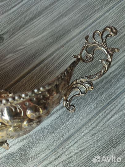 Ваза для фруктов, конфетница серебрение винтаж