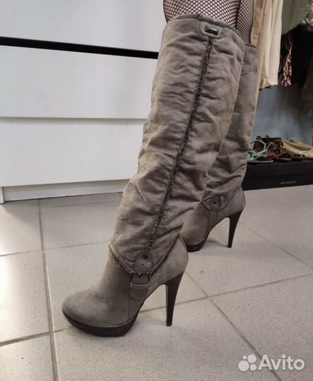 Сапоги зимние на каблуке 37